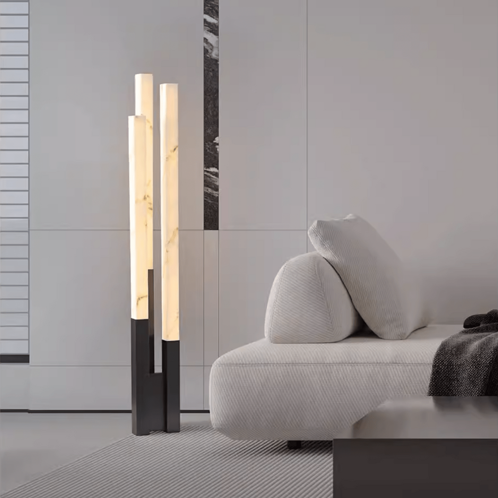 Dune Alabaster Column Floor Lamp