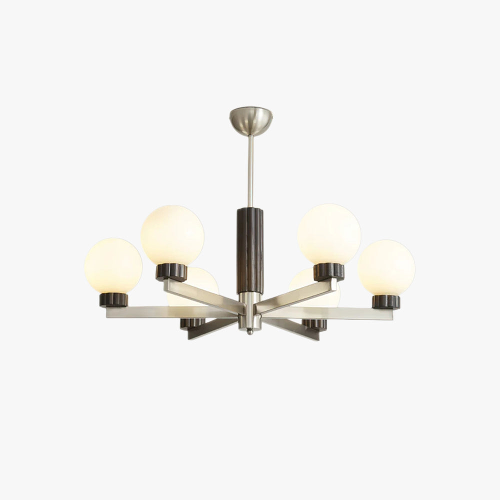 Halo Antique Glass Globe Chandelier