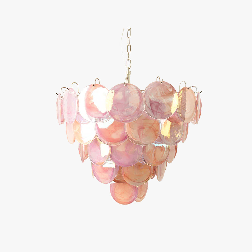 Verona Murano Glass Disc Chandelier