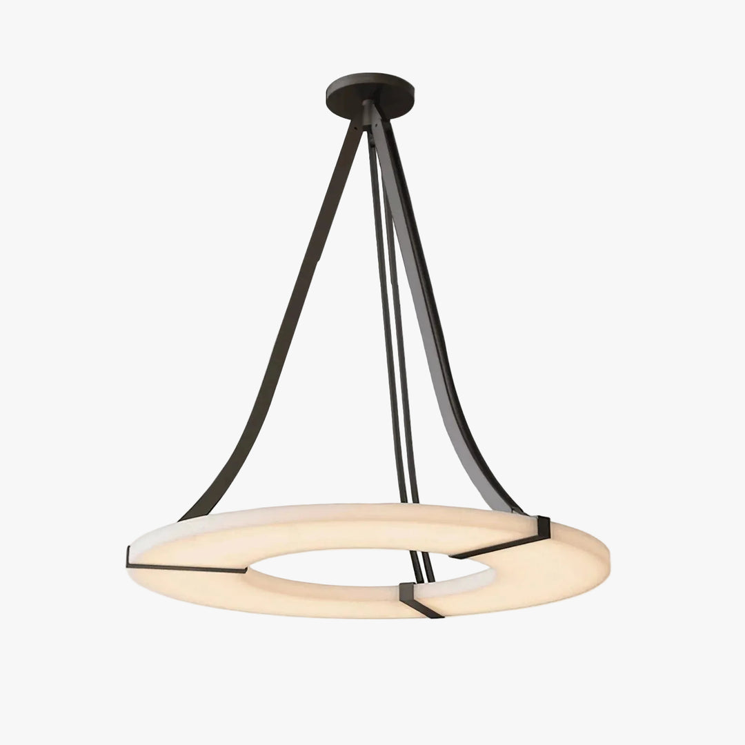 Halo Alabaster Ring Pendant Light