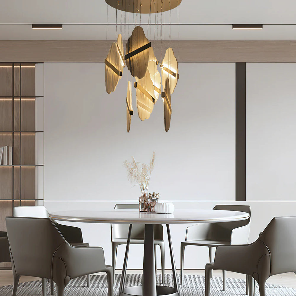 Artelux Highend Modern Sculptural Alabaster Chandelier