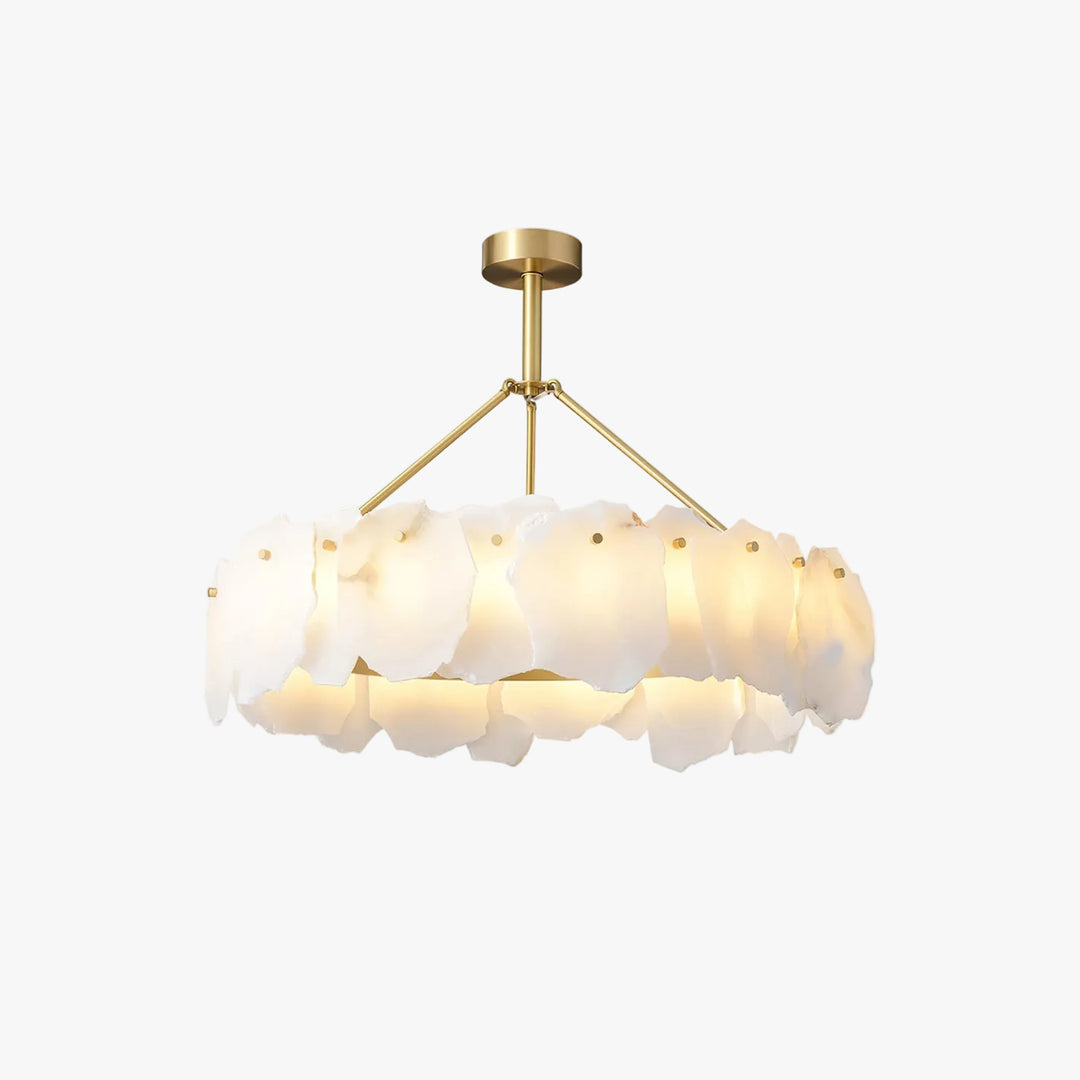 Dune Alabaster Brass Chandelier