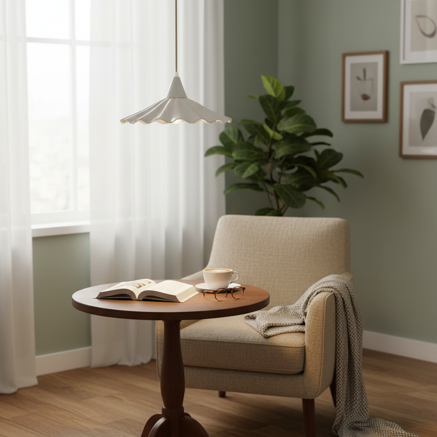 Hakka Ceramic Wave Pendant Light