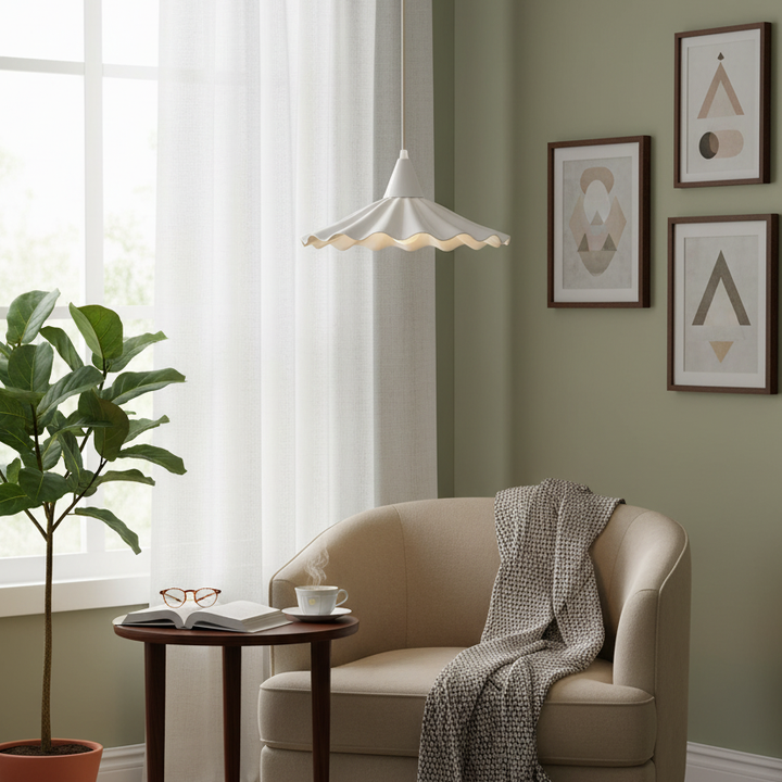 Hakka Ceramic Wave Pendant Light