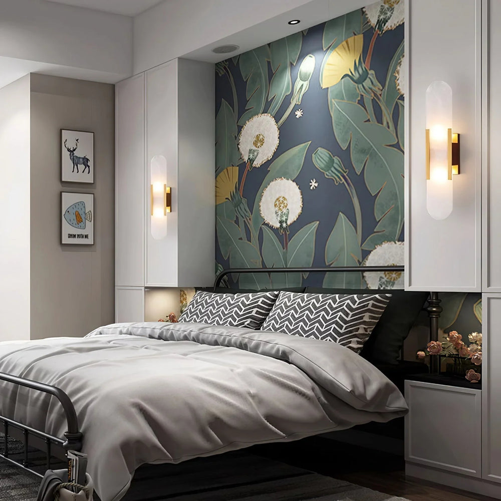 Dune Capsule Alabaster Wall Sconce