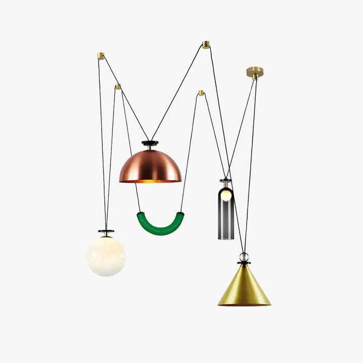 Axis Modern Glass Chandelier